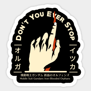 Orga - Tekkadan Sticker